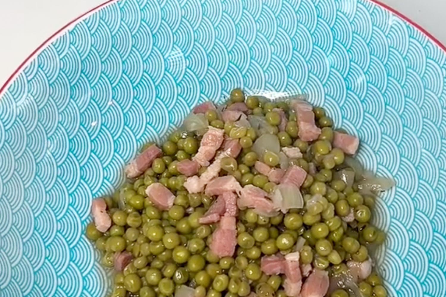 Petits pois lardons