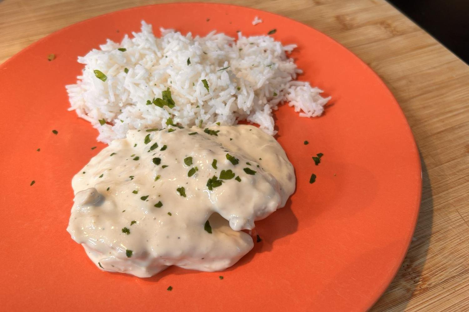 Aiguillettes de Poulet à la Sauce au Chèvre 