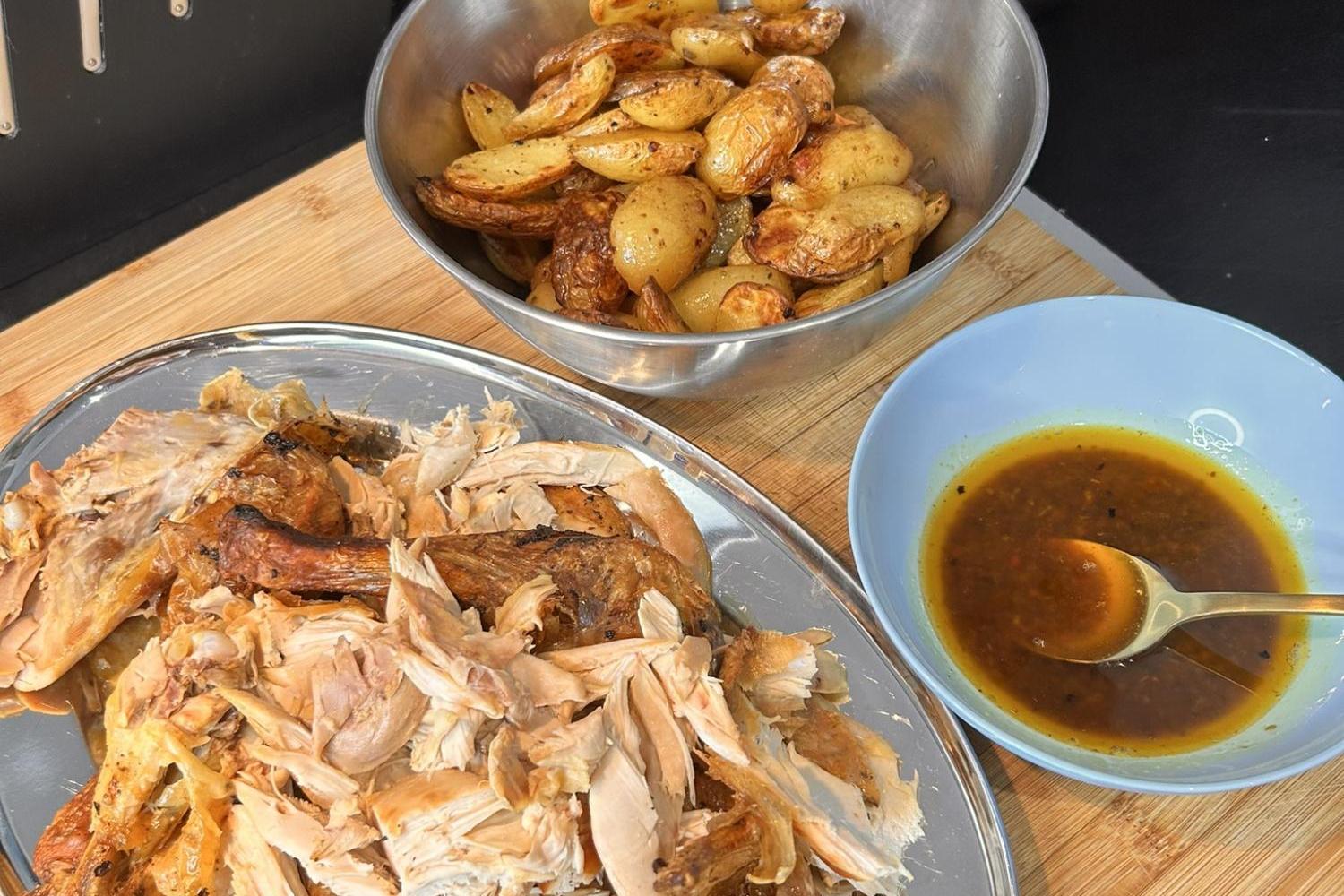 Recette de Poulet Rôti aux Épices Italiennes et Pommes de Terre Grenailles